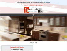Tablet Screenshot of firstchoiceappliancerepair.com
